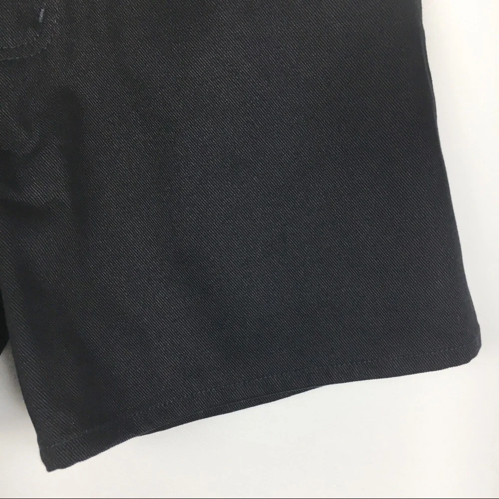 Vintage Black Denim‎ Mom High Waist Rise Shorts 8